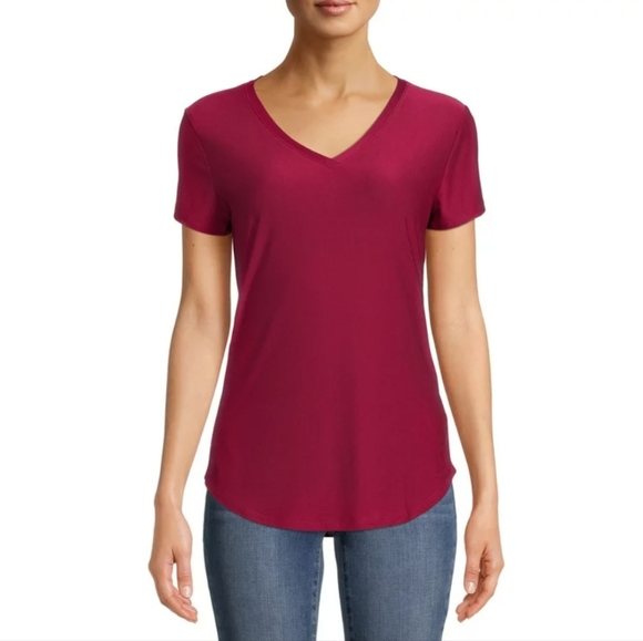 No Boundaries Tops - EUC No Boundaries Juniors’ Short Sleeve Brushed V-Neck T-Shirt Size Medium